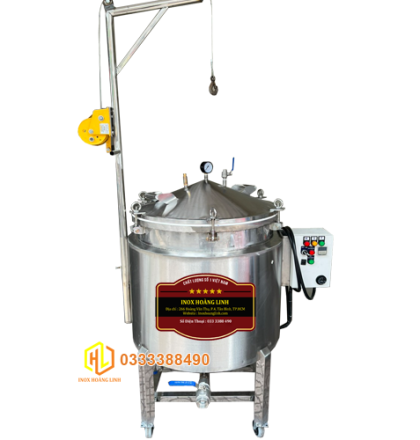 Nồi nấu gia nhiệt có cánh khuấy