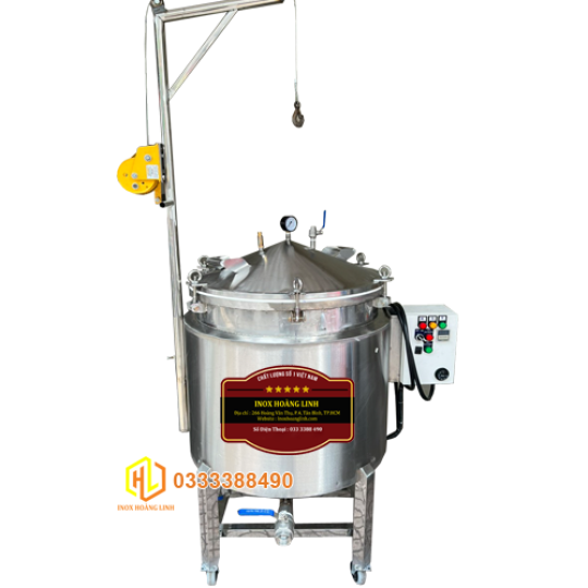 Nồi nấu gia nhiệt có cánh khuấy